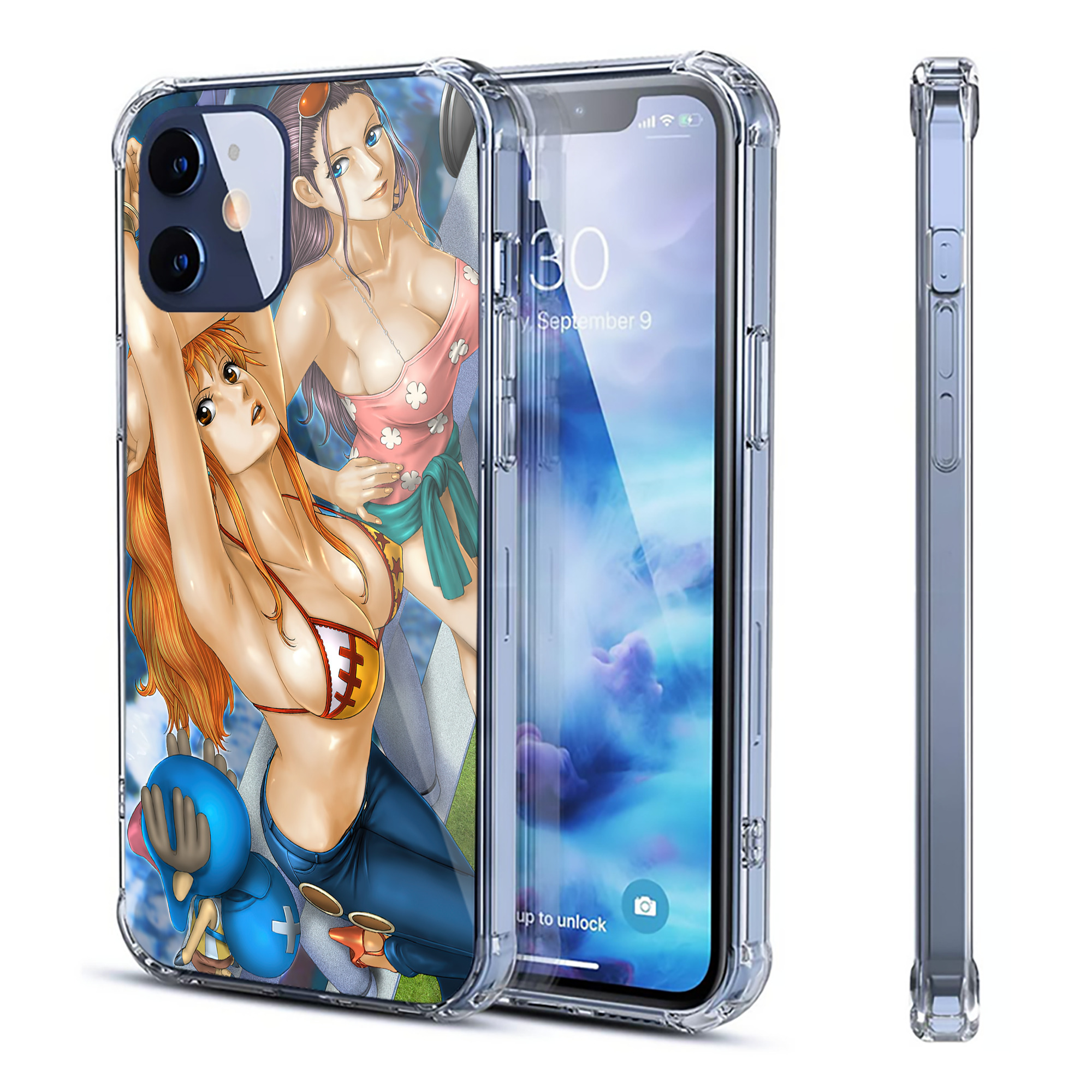 （画像用） ワンピース ONE PIECE 【iPhone 12シリーズ対応】透明スマホケース（クリアソフトケース）